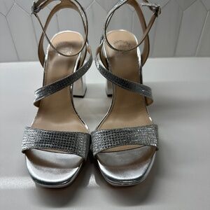 Silver Formal Sandals